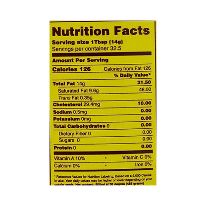 RKG Classic Pure Cow Ghee 1 Pack 500ml